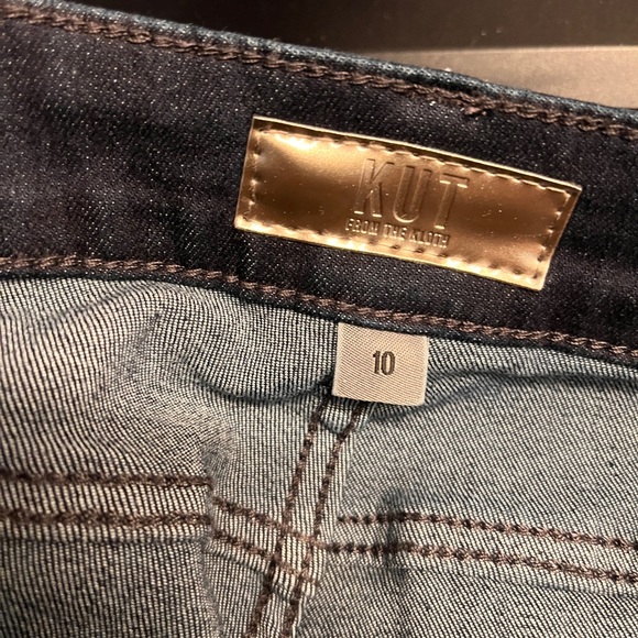 NWT Kut from the Kloth Dark Blue Flare Jeans 10 - Picture 6 of 14